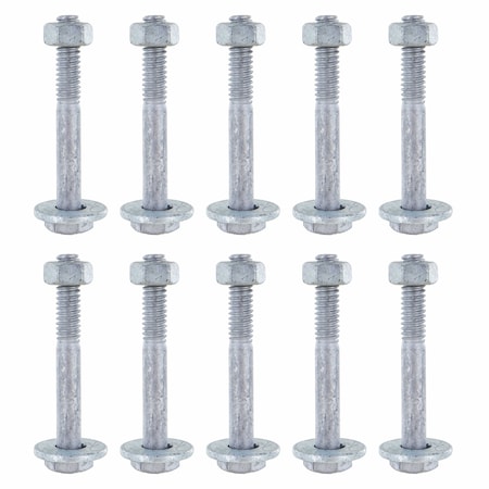 Us Cargo Control E-Track Fastener Pack 2" Hex Bolt, Nut & Washer (10 pk) ETBOLTPACK2